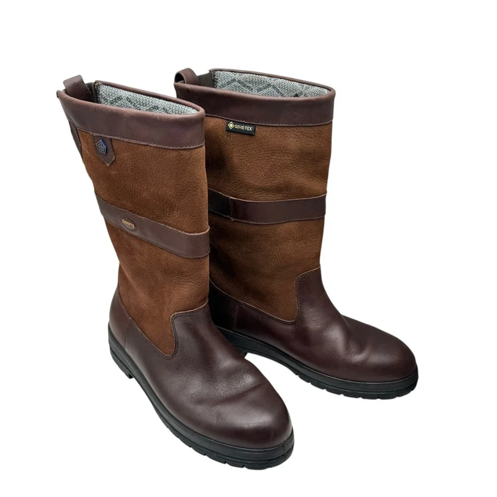 Dubarry Kildare Brown Leather Gore-Tex Country Riding Boots 41/9-9.5 women